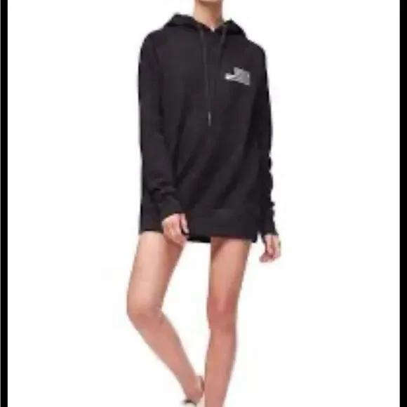 Good American Women’s The Icon Hoodie New Black - Picture 3 of 8